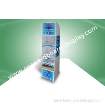 Custom 4C Printing Adjustable Shelf Cardboard Display Stand